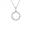 14K WHITE GOLD SMALL CARDINALS SANS PENDANT WITH .34CTTW ROUND SI CLARITY & GH COLOR DIAMONDS ON A 16