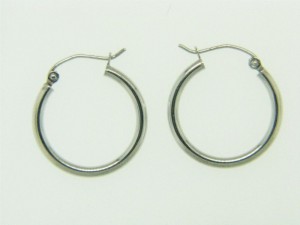 14K YELLOW GOLD SMALL TEXTURED TWIST HOOP EARRINGS