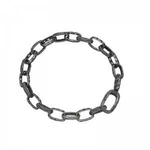 MARCO DAL MASSO THE WARRIOR LINK BRACELET OXIDIZED SILVER