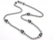 Sterling Silver Espiga Silver Necklace (Silver Necklace (17