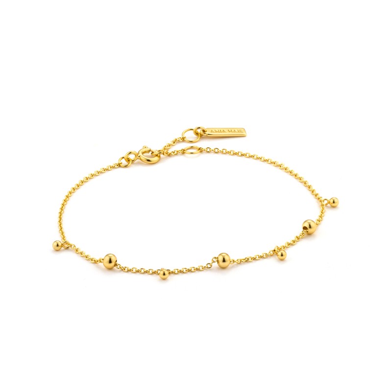 http://nfoxjewelers.bluestar-apps.com/upload/product/ANIA HAIE STERLING SILVER GOLD PLATED MODERN DROP BALLS BRACELET