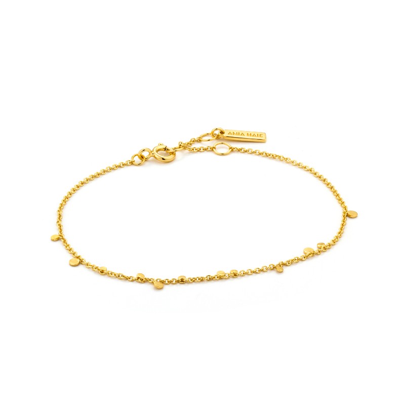 http://nfoxjewelers.bluestar-apps.com/upload/product/ANIA HAIE 14K GOLD PLATED ON STERLING SILVER GEOMETRY MIXED DISCS BRACELET