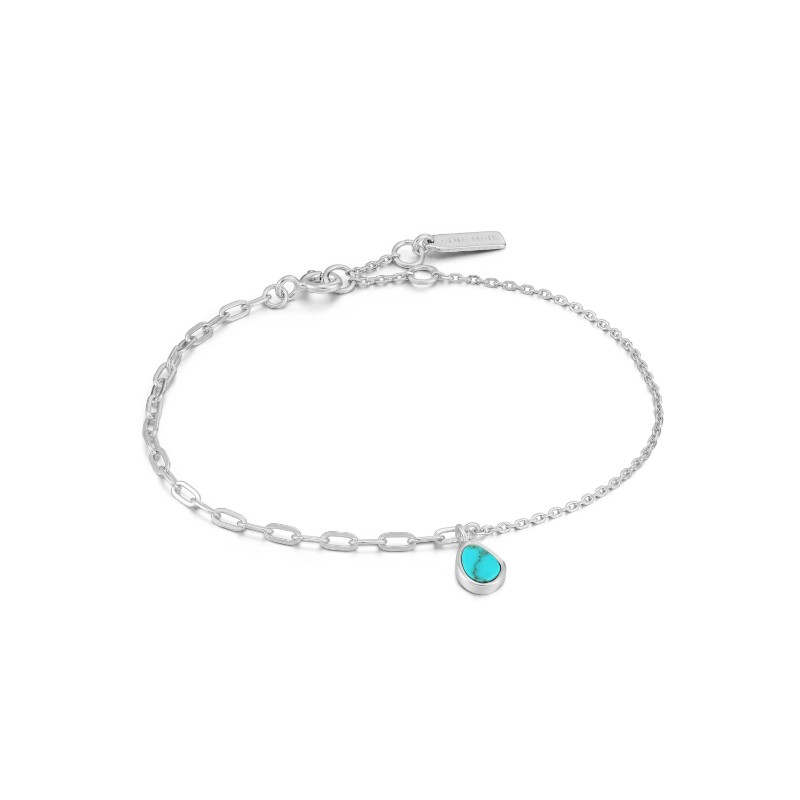 http://nfoxjewelers.bluestar-apps.com/upload/product/ANIA HAIE STERLING SILVER TIDAL TURQUOISE MIXED LINK BRACELET