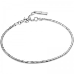 ANIA HAIE STERLING SILVER SNAKE CHAIN BRACELET