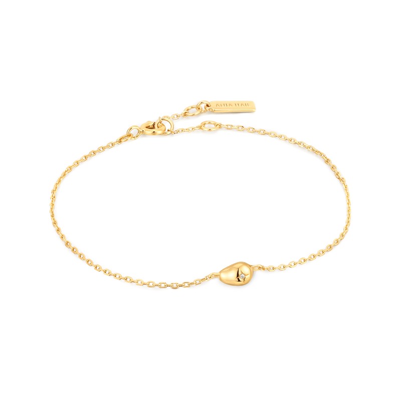 http://nfoxjewelers.bluestar-apps.com/upload/product/ANIA HAIE 14K GOLD PLATED ON STERLING SILVER PEBBLE SPARKLE CHAIN BRACELET