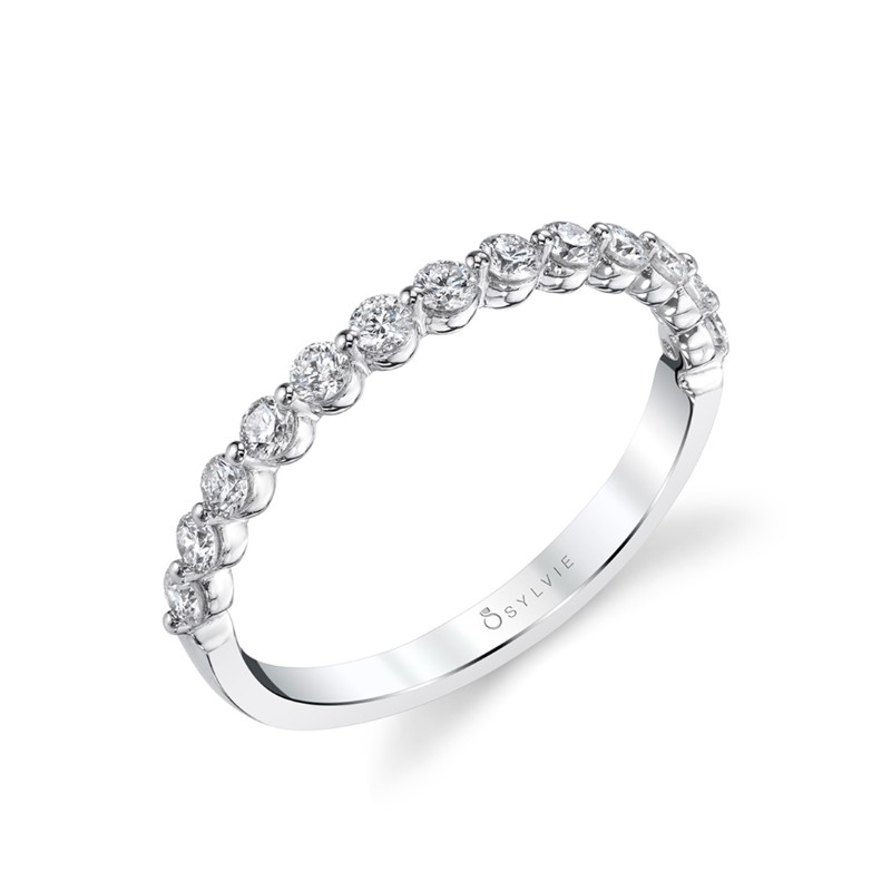 http://nfoxjewelers.bluestar-apps.com/upload/product/14K WHITE GOLD ONE PRONG WEDDING BAND WITH .42CTTW SI CLARITY & GH COLOR DIAMONDS