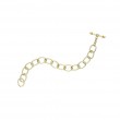 14kt Yellow Gold Diamond Toggle Bracelet