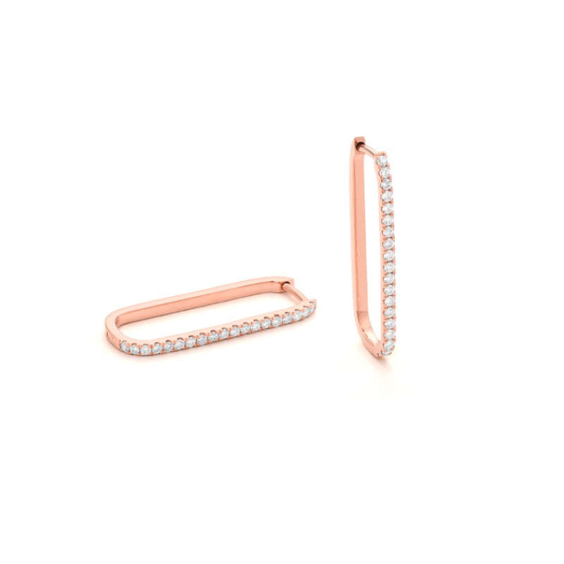 http://nfoxjewelers.bluestar-apps.com/upload/product/14K ROSE GOLD ELONGATED RECTANGLE SHAPED HOOP EARRINGS WITH .32CTTW ROUND SI CLARITY & GH COLOR DIAMONDS