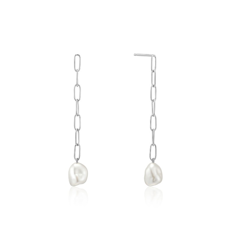 http://nfoxjewelers.bluestar-apps.com/upload/product/ANIA HAIE STERLING SILVER PEARL CHUNKY DROP EARRINGS