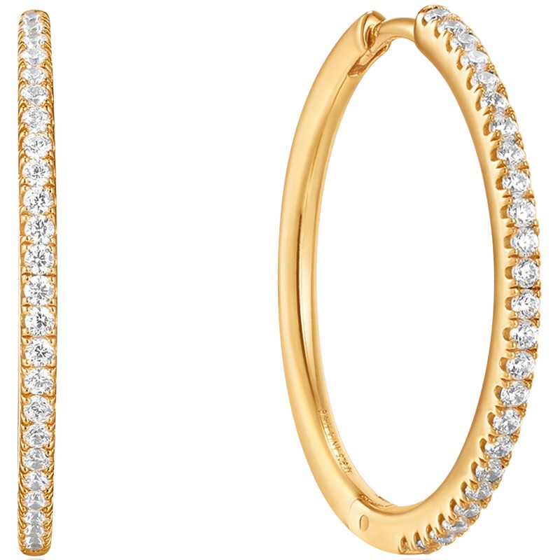 http://nfoxjewelers.bluestar-apps.com/upload/product/ANIA HAIE 14K GOLD PLATED ON STERLING SILVER GLAM HOOP EARRINGS