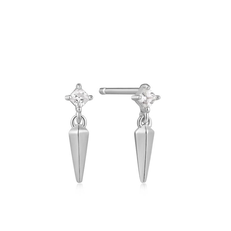 http://nfoxjewelers.bluestar-apps.com/upload/product/ANIA HAIE STERLING SILVER SPARKLE SPIKE STUD EARRINGS