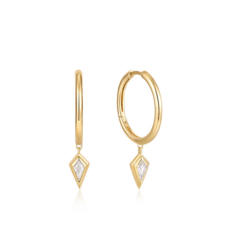 http://nfoxjewelers.bluestar-apps.com/upload/product/ANIA HAIE 14K GOLD PLATED ON STERLING SILVER SPARKLE DROP PENDANT HOOP EARRINGS