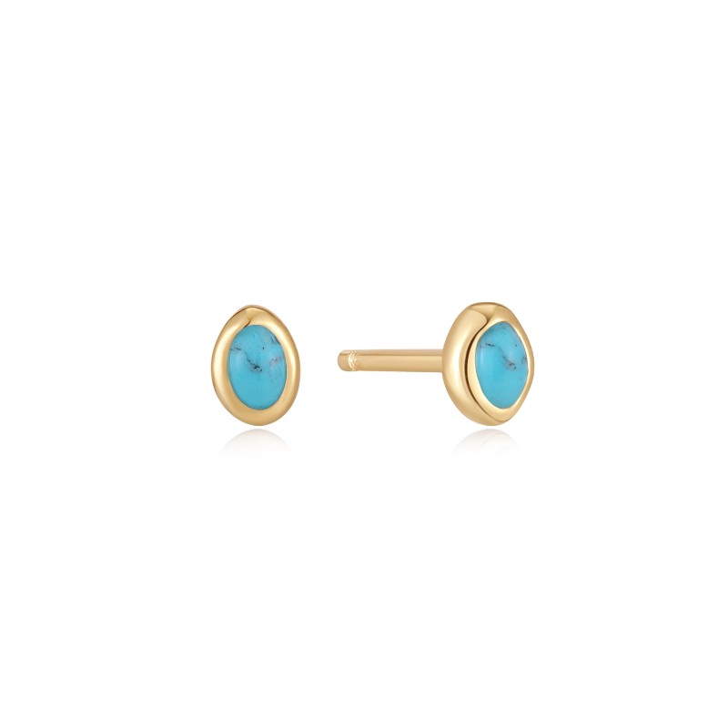 http://nfoxjewelers.bluestar-apps.com/upload/product/ANIA HAIE 14K GOLD PLATED ON STERLING SILVER YURQUOISE WAVE STUD EARRINGS