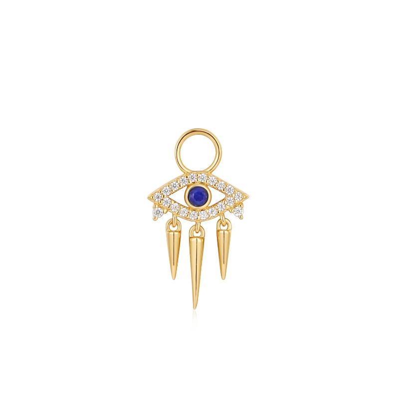 Gold Evil Eye Earring Charm