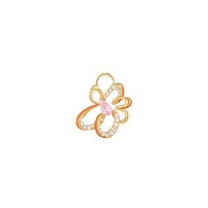 Gold Flower Earring Charm