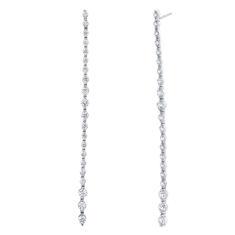 Diamond Dangle Earrings