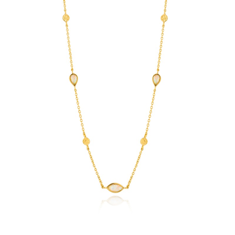 http://nfoxjewelers.bluestar-apps.com/upload/product/ANIA HAIE 14K GOLD PLATED ON STERLING SILVER OPAL COLOUR NECKLACE