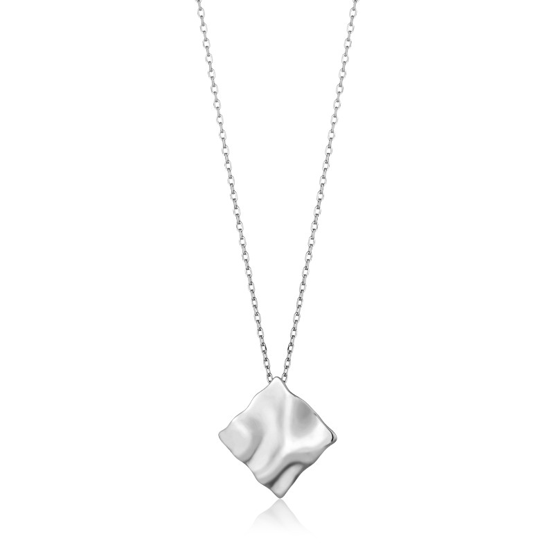 http://nfoxjewelers.bluestar-apps.com/upload/product/ANIA HAIE STERLING SILVER CRUSH SQUARE NECKLACE