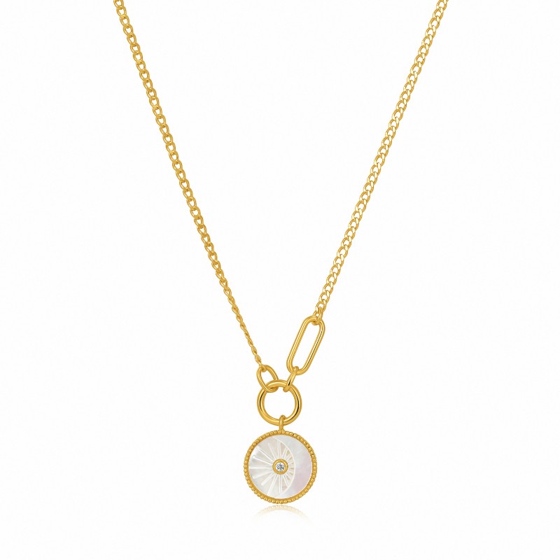 http://nfoxjewelers.bluestar-apps.com/upload/product/ANIA HAIE 14K GOLD PLATED ON STERLING SILVER ECLIPSE EMBLEN NECKLACE