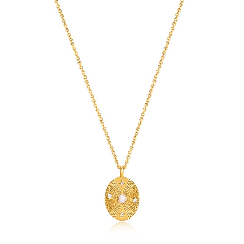 http://nfoxjewelers.bluestar-apps.com/upload/product/ANIA HAIE 14K GOLD PLATED ON STERLING SILVER STARRY KYOTO OPAL NECKLACE