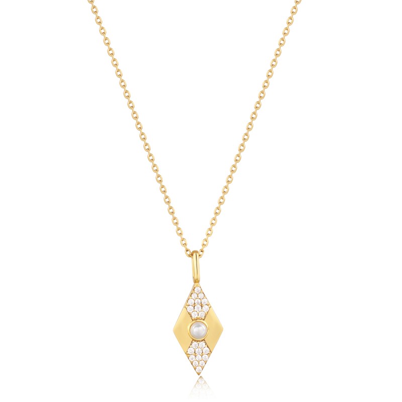 http://nfoxjewelers.bluestar-apps.com/upload/product/ANIA HAIE 14K GOLD PLATED ON STERLING SILVER PEARL GEOMETRIC PENDANT