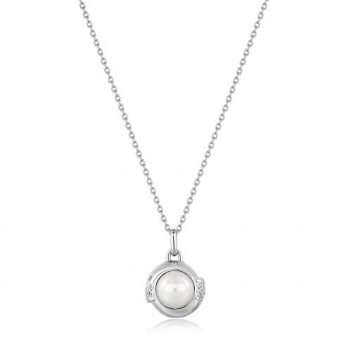 ANIA HAIE STERLING SILVER PEARL SHPHERE PENDANT