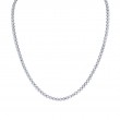 Bezel-Set Round Diamond Tennis Necklace