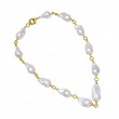 14kt Twisted Rope Baroque Pearl Necklace