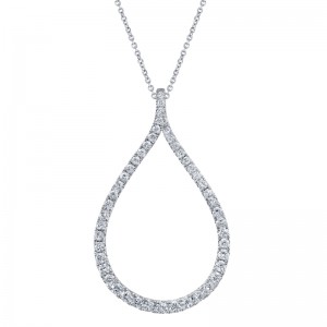 Diamond Hoop Pendant - 1.27 Carats