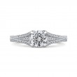 Diamond Vintage Engagement Ring in 14K White Gold