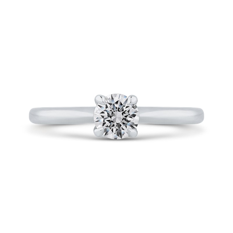 Diamond Solitaire Engagement Ring in 14K White Gold