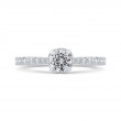 Diamond Solitaire Plus Engagement Ring in 14K White Gold