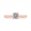 Diamond Solitaire Engagement Ring in 14K Rose Gold