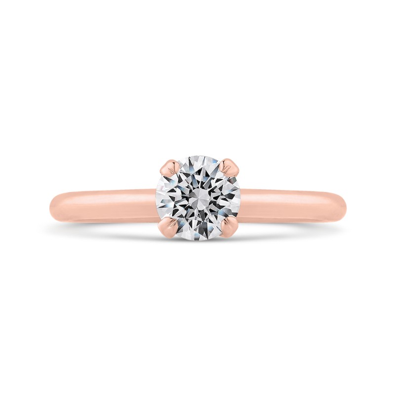 Diamond Solitaire Engagement Ring in 14K Rose Gold