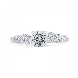 Diamond Engagement Ring in 14K White Gold