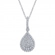 Pear Shaped Diamond Pendant