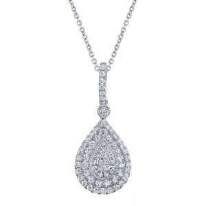 Pear Shaped Diamond Pendant