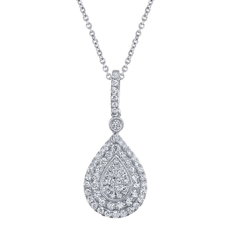 Pear Shaped Diamond Pendant