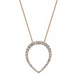 Rose Gold Diamond Teardrop Necklace