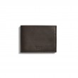 Shinola Slim Bifold Mahogany Leather Wallet