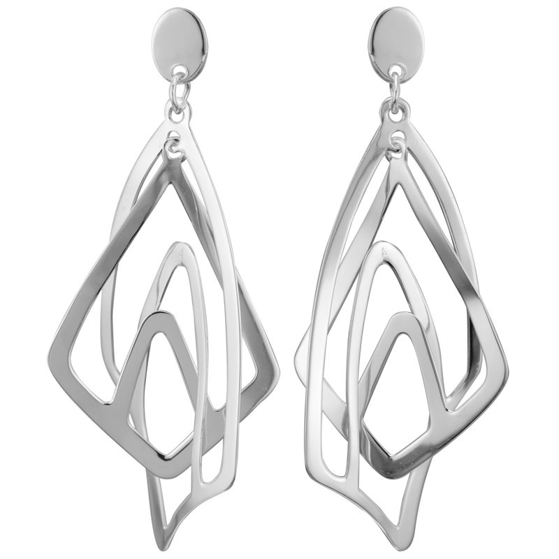 http://nfoxjewelers.bluestar-apps.com/upload/product/STERLING SILVER (RHODIUM PLATED) 3 DIMENSIONAL DANGLE EARRINGS