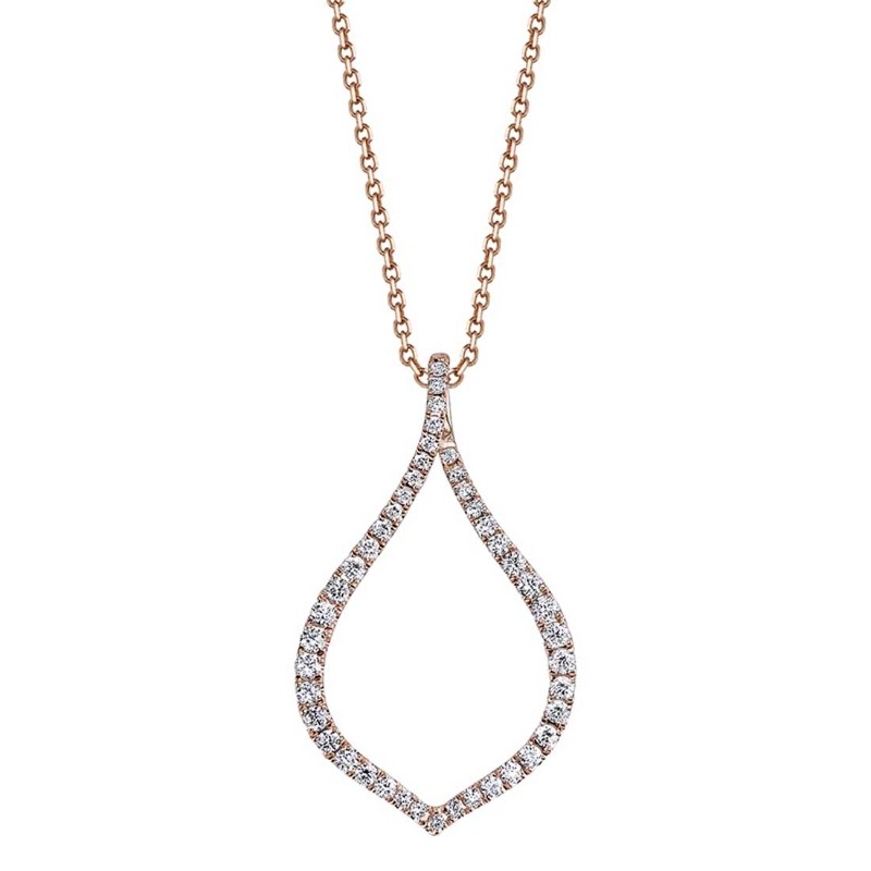 Teardrop Diamond Necklace