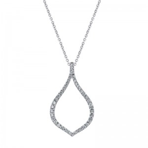 Teardrop Diamond Necklace