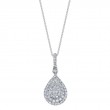 Teardrop Diamond Pendant