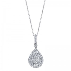 Teardrop Diamond Pendant