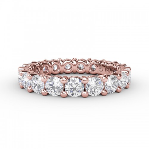 Chunky Shared Prong Eternity Band