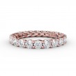 Shared Prong Woven Eternity Band