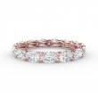 Shared Prong Oval Eternity Band