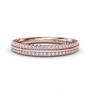 Split Pavé Diamond Band